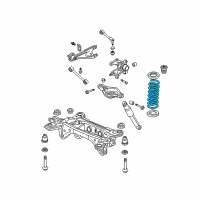 OEM 2008 Honda Pilot Spring, Rear Diagram - 52441-STW-A01