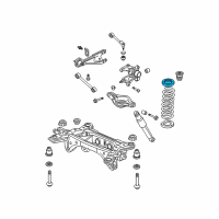 OEM Acura Rubber, Rear Spring Mounting Diagram - 52686-S3V-023