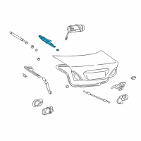 OEM 2005 Lexus LS430 Hinge Assy, Luggage Compartment Door, LH Diagram - 64520-50030