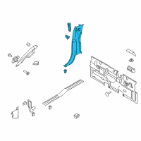 OEM 2018 Ford F-150 Rear Pillar Trim Diagram - FL3Z-18278D12-AA