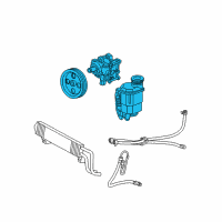 OEM Ram 3500 Power Steering Pump Diagram - 68070906AC