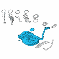 OEM 2017 Honda Civic Set, Fuel Tank Complete Diagram - 17044-TBA-A05