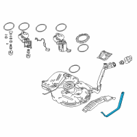 OEM Honda Civic Band Complete, Fuel Tank Diagram - 17521-TBA-A00