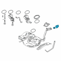 OEM Honda Civic Set, Fuel Capless Diagram - 17060-TBA-A01