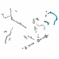OEM 2000 Infiniti I30 Power Steering Pressure Hose Assembly Diagram - 49720-2Y90A
