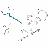 OEM 2000 Infiniti I30 Power Steering Hose & Tube Set Diagram - 49710-2Y90A