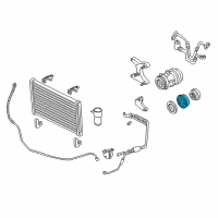OEM 2000 Chevrolet Astro Pulley With Bearing Diagram - 6580046