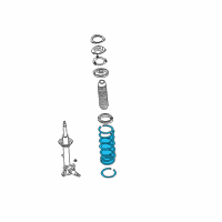 OEM Infiniti M45 Front Suspension-Coil Spring Diagram - 54010-CR905