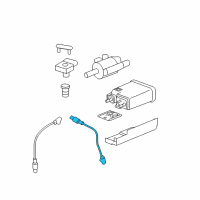 OEM 2011 Chevrolet Silverado 1500 Rear Oxygen Sensor Diagram - 12609456