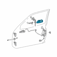 OEM 1995 Toyota Corolla Handle, Outside Diagram - 69210-12160