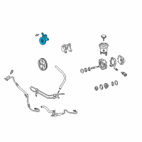 OEM 2000 Toyota Tacoma Idler Pulley Diagram - 44350-34010