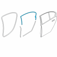 OEM 2014 BMW 740Li xDrive Seal, Door Seam, Roof, Rear Right Diagram - 51-35-7-179-124