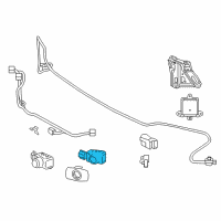 OEM 2018 Lexus LS500h Sensor, Ultrasonic Diagram - 89341-33220-D3