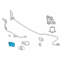 OEM 2022 Lexus NX350h Sensor, Ultrasonic Diagram - 89341-50080-C0