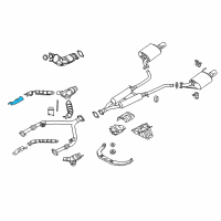 OEM 2016 Infiniti Q70 INSULATOR-Heat, Front Tube Upper Diagram - 20516-JK00A