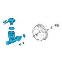 OEM 1996 Acura NSX Master Cylinder Assembly (Nissin) Diagram - 46100-SL0-954