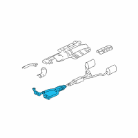 OEM 2006 Lincoln LS Catalytic Converter Diagram - 5W6Z-5F250-AA