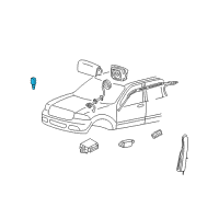 OEM 2006 Mercury Montego Side Sensor Diagram - 5F9Z-14B345-AA