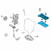 OEM 2012 Kia Soul Cover Assembly-Rocker Diagram - 224102E000