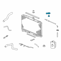 OEM Acura Bracket, Radiator Mount (Upper) Diagram - 74171-S3V-A00