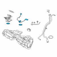 OEM 2012 BMW 550i GT xDrive Fuel Gauge Sending Unit Diagram - 16-11-7-297-340