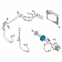 OEM 2012 Hyundai Sonata PULLEY Assembly-Air Conditioning Compressor Diagram - 97643-3R000