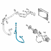 OEM 2015 Kia Forte Koup Air Conditioner Discharge Hose Diagram - 97762A7611