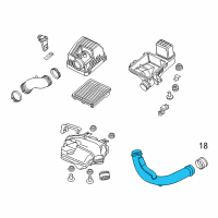 OEM 2014 Acura ILX Pipe, Air In. Diagram - 17243-R9C-A00