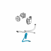 OEM Dodge Ram 1500 Line-Power Steering Pressure Diagram - 52106526AF