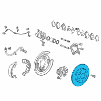 OEM 2015 Acura MDX Disk, Rear Diagram - 42510-TZ5-A03