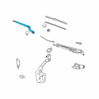 OEM Chevrolet Impala Wiper Arm Diagram - 20958932