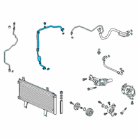 OEM Honda Civic Hose Complete, Suction Diagram - 80312-TGH-A01