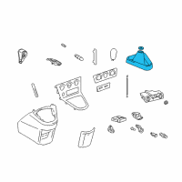 OEM 2003 Pontiac Vibe Boot, Manual Transmission Control Lever *Gray Diagram - 88970585