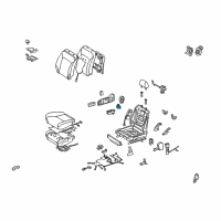 OEM 2014 Lexus IS F Switch, Front Power Seat(For Lumbar) Diagram - 84920-30240-C0