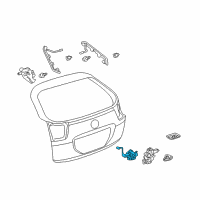 OEM 2005 Lexus RX330 Back Door Lock Assembly Diagram - 69350-0E010