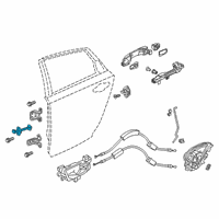 OEM 2019 Honda Clarity Checker Complete, Rear Diagram - 72840-TRT-A01