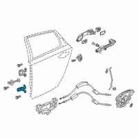 OEM 2018 Honda Clarity Hinge, Right Rear Door Lower Diagram - 67920-TRT-003ZZ