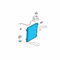 OEM Ford Radiator Assembly Diagram - 8L2Z-8005-A