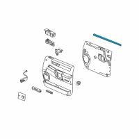 OEM Hummer Belt Weatherstrip Diagram - 15223811