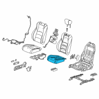 OEM 2021 Honda Accord Pad, Right Front Seat Cushion Diagram - 81137-TVA-L01