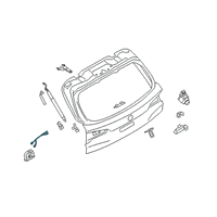 OEM 2017 BMW X1 Trunk Lock Actuator Motor Diagram - 51-24-7-357-112