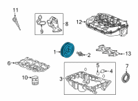 OEM 2022 Acura MDX Pulley Complete Diagram - 13810-61A-A01