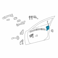 OEM 2017 Toyota Camry Lock Assembly Diagram - 69030-0C050