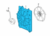 OEM 2022 Acura MDX Shroud Complete Diagram - 19015-61A-A01