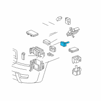 OEM Toyota FJ Cruiser Resistor Diagram - 23080-31060