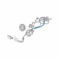 OEM 2001 Ford Excursion Return Hose Diagram - 1C3Z-3A717-AA