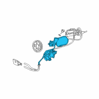 OEM Ford F-250 HD Power Steering Pump Diagram - F1TZ-3A674-DBRM