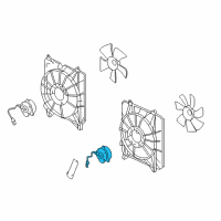 OEM Honda Accord Motor, Cooling Fan Diagram - 38616-5A2-A01