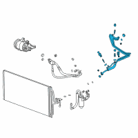 OEM Pontiac Evaporator Tube Diagram - 22756497