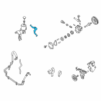 OEM 2003 Nissan Frontier Hose Assy-Suction, Power Steering Diagram - 49717-8Z300